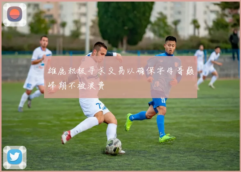 雄鹿积极寻求交易以确保字母哥巅峰期不被浪费